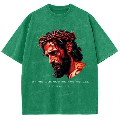 Forgiveness of sins - The Grace of Jesus Snowflake Vintage Washed T-Shirt