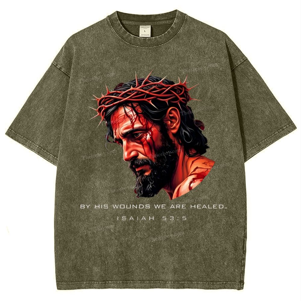 Forgiveness of sins - The Grace of Jesus Snowflake Vintage Washed T-Shirt