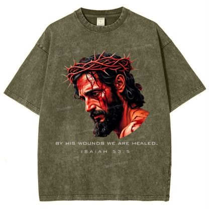 Forgiveness of sins - The Grace of Jesus Snowflake Vintage Washed T-Shirt