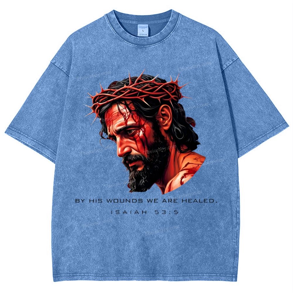 Forgiveness of sins - The Grace of Jesus Snowflake Vintage Washed T-Shirt