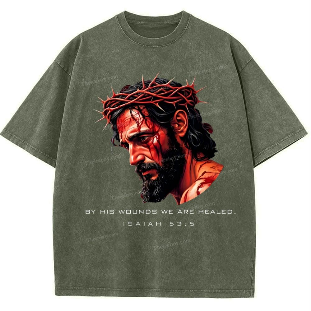 Forgiveness of sins - The Grace of Jesus Snowflake Vintage Washed T-Shirt