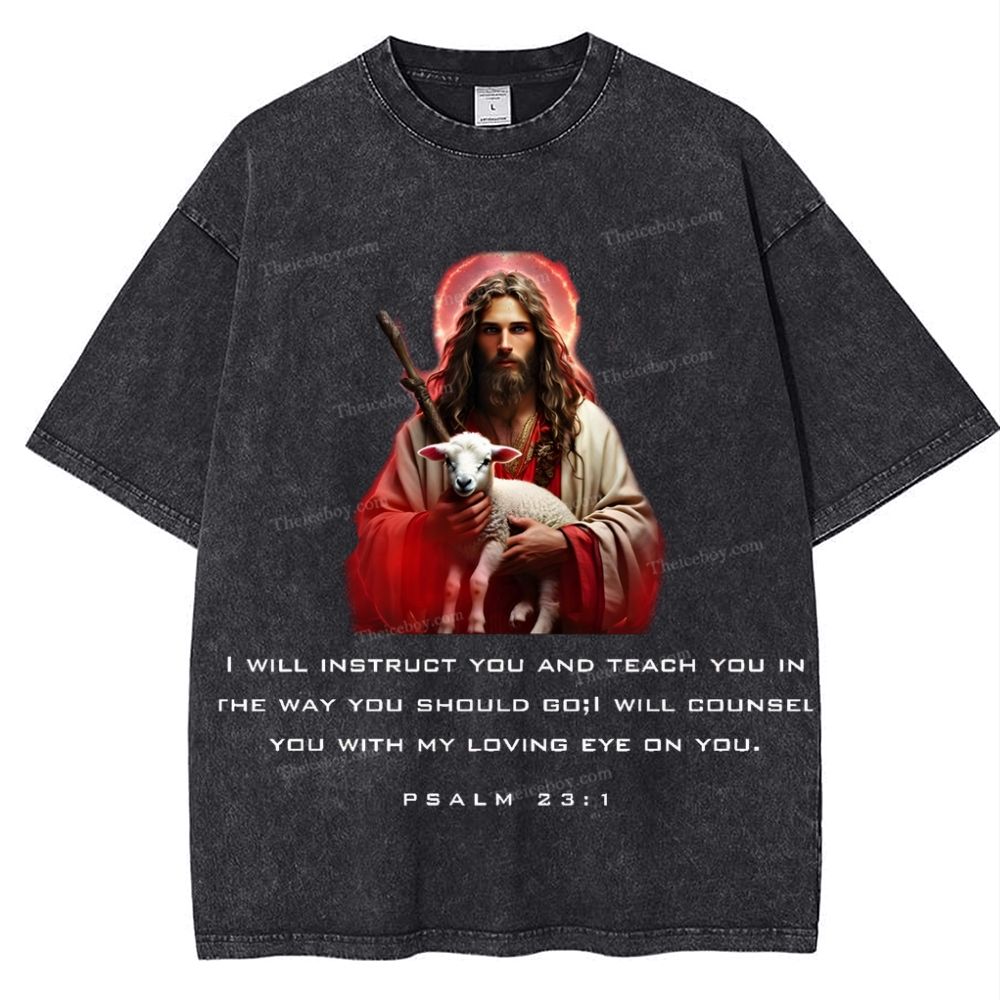 Spiritual Harbor - Jesus is with you Snowflake Vintage Cotton T-Shirt