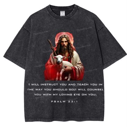 Spiritual Harbor - Jesus is with you Snowflake Vintage Cotton T-Shirt