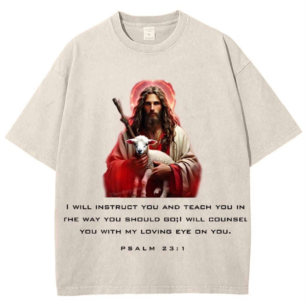 Spiritual Harbor - Jesus is with you Snowflake Vintage Cotton T-Shirt