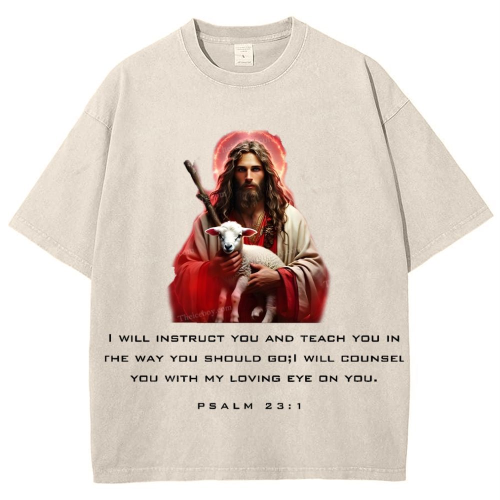 Spiritual Harbor - Jesus is with you Snowflake Vintage Cotton T-Shirt