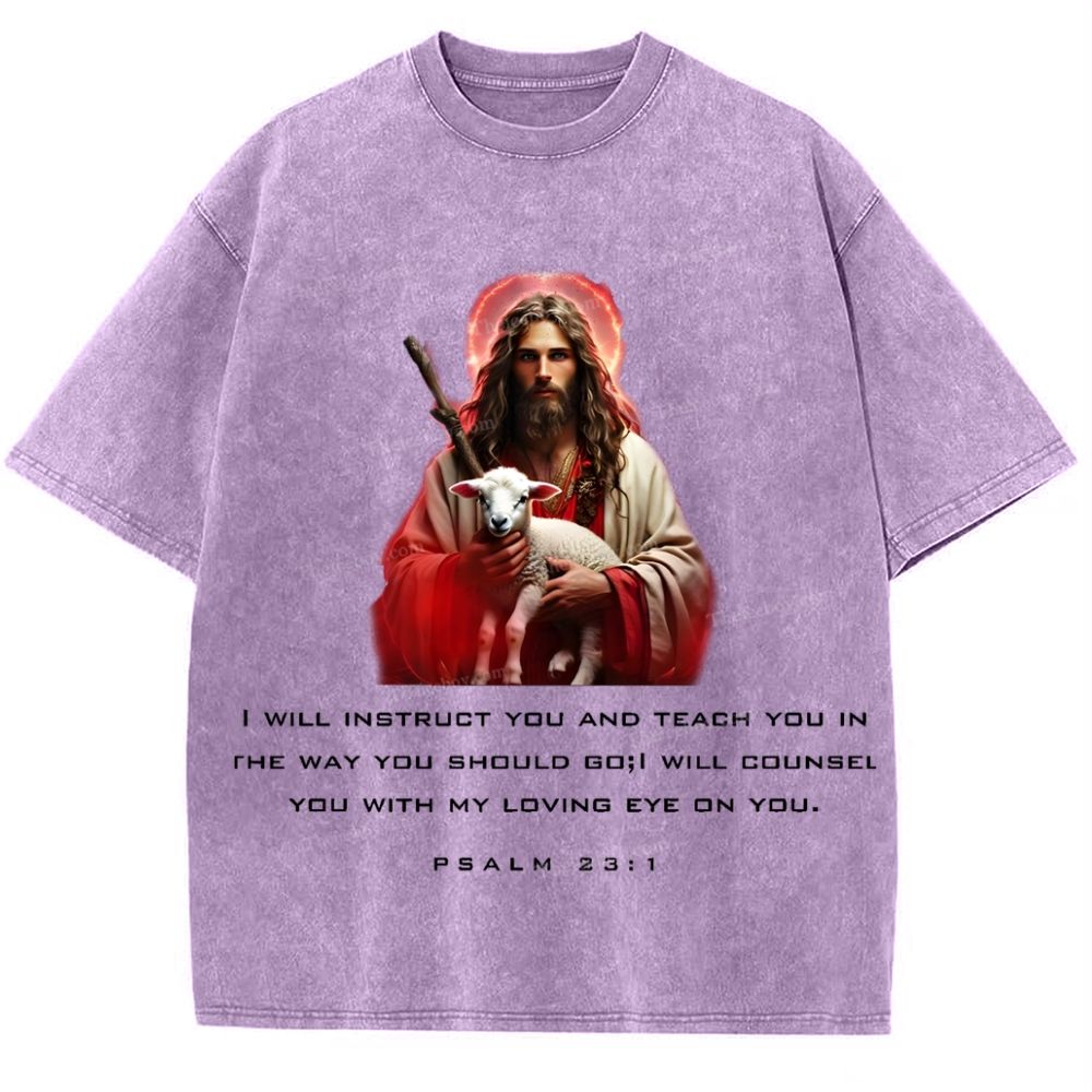 Spiritual Harbor - Jesus is with you Snowflake Vintage Cotton T-Shirt