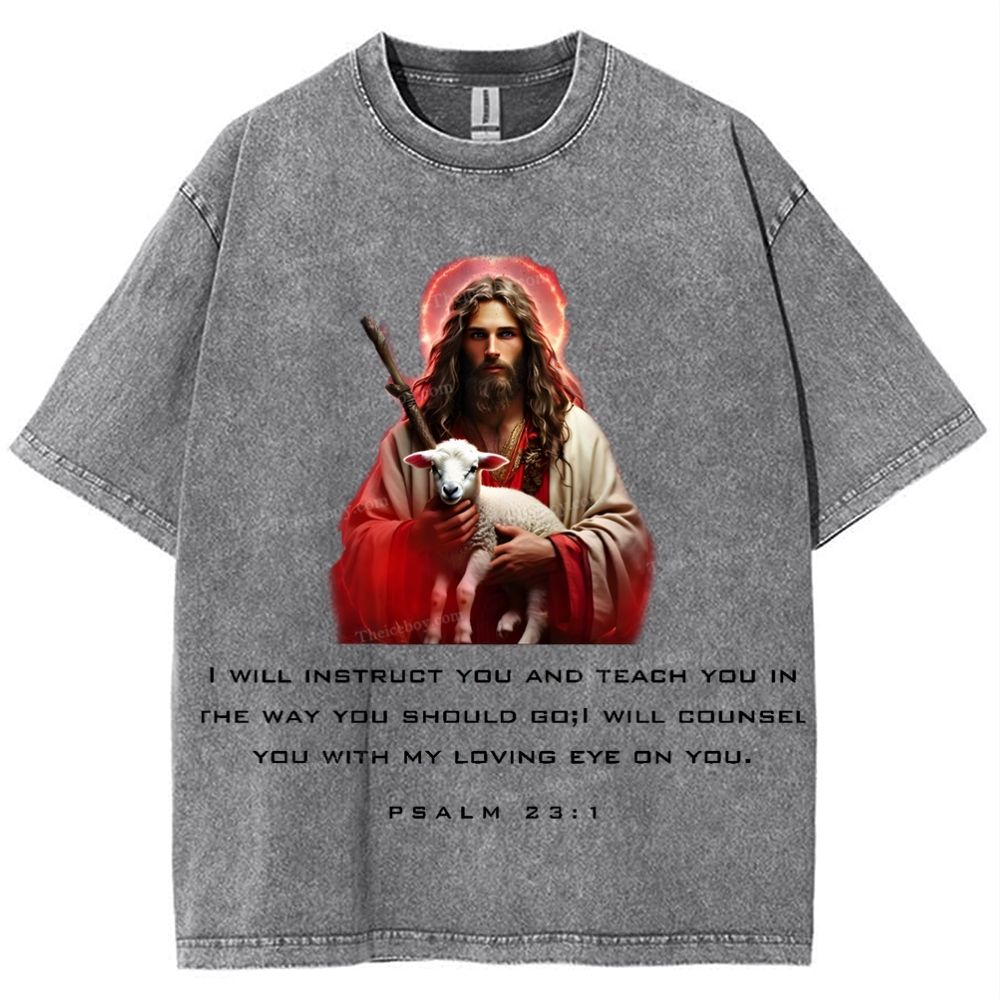 Spiritual Harbor - Jesus is with you Snowflake Vintage Cotton T-Shirt