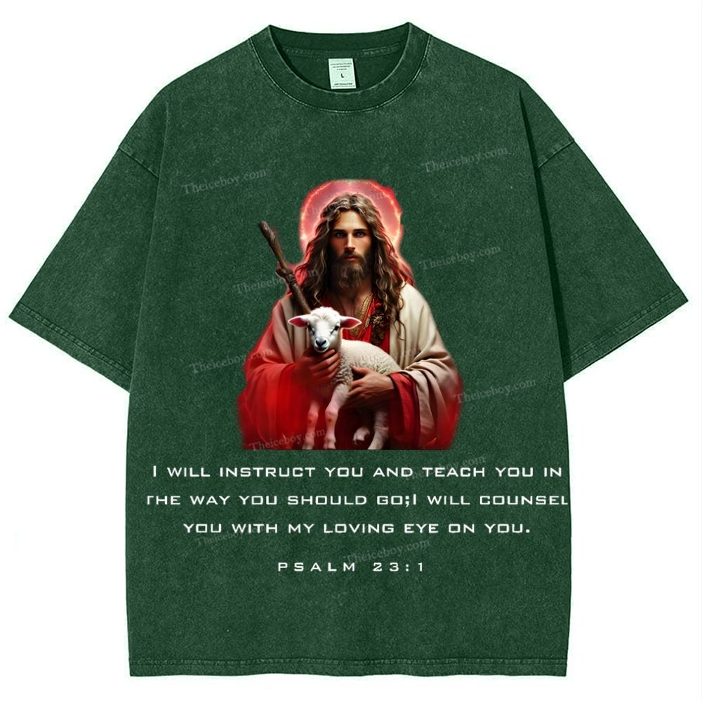 Spiritual Harbor - Jesus is with you Snowflake Vintage Cotton T-Shirt