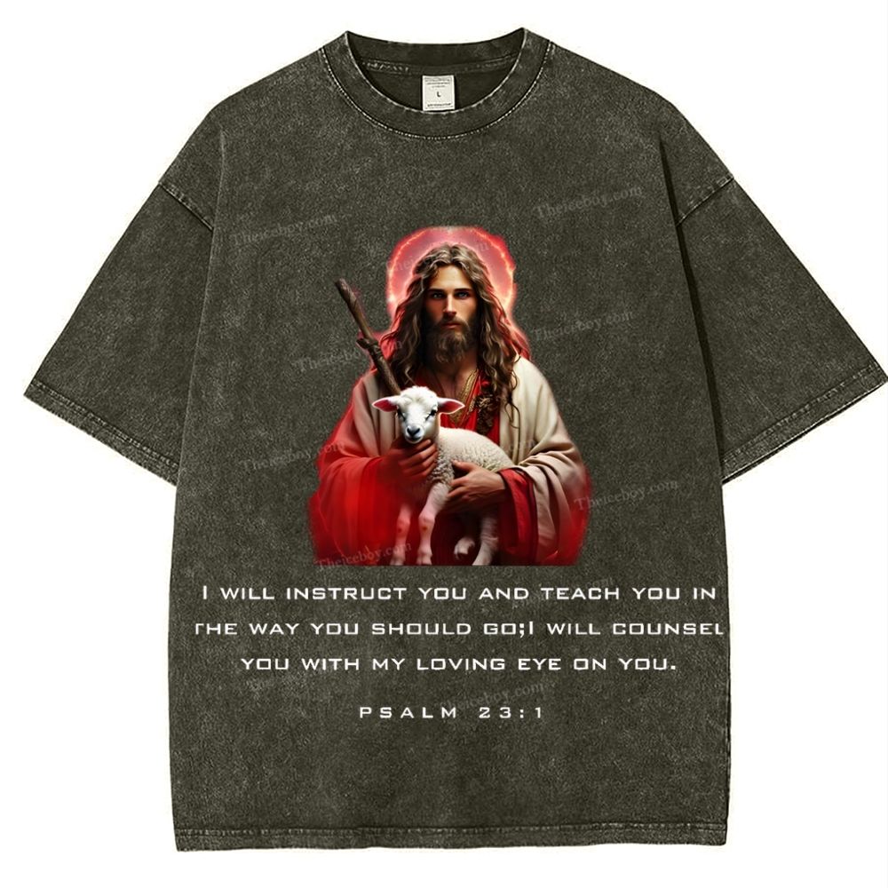Spiritual Harbor - Jesus is with you Snowflake Vintage Cotton T-Shirt