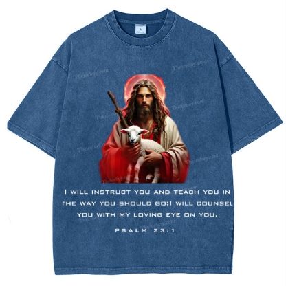Spiritual Harbor - Jesus is with you Snowflake Vintage Cotton T-Shirt