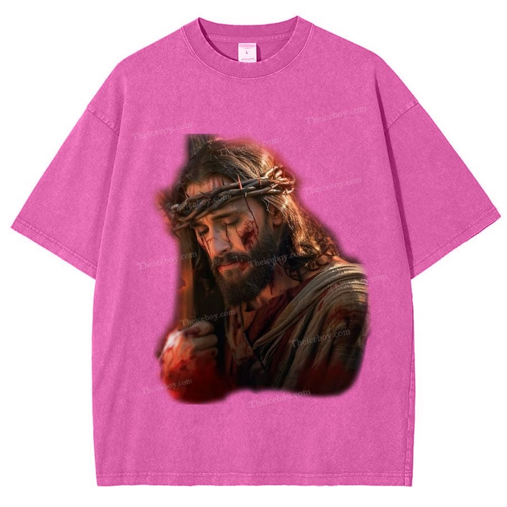 Forgiveness of sins - The Grace of Jesus Snowflake Vintage Washed T-Shirt