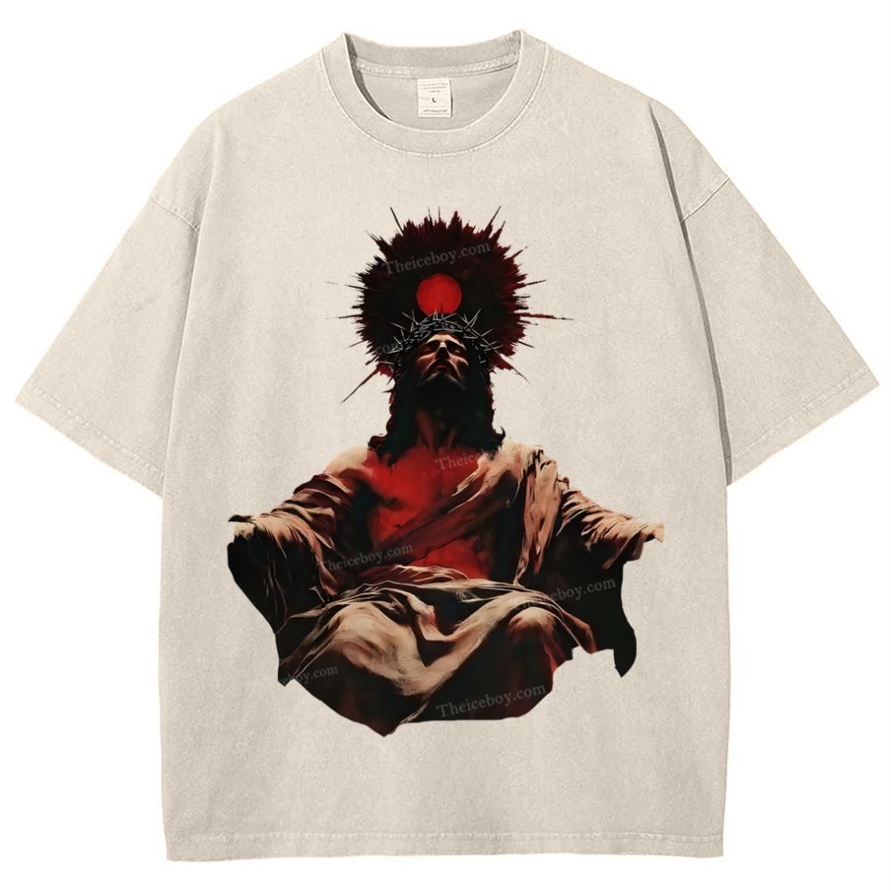 Jesus is King Snowflake Vintage Washed T-Shirt