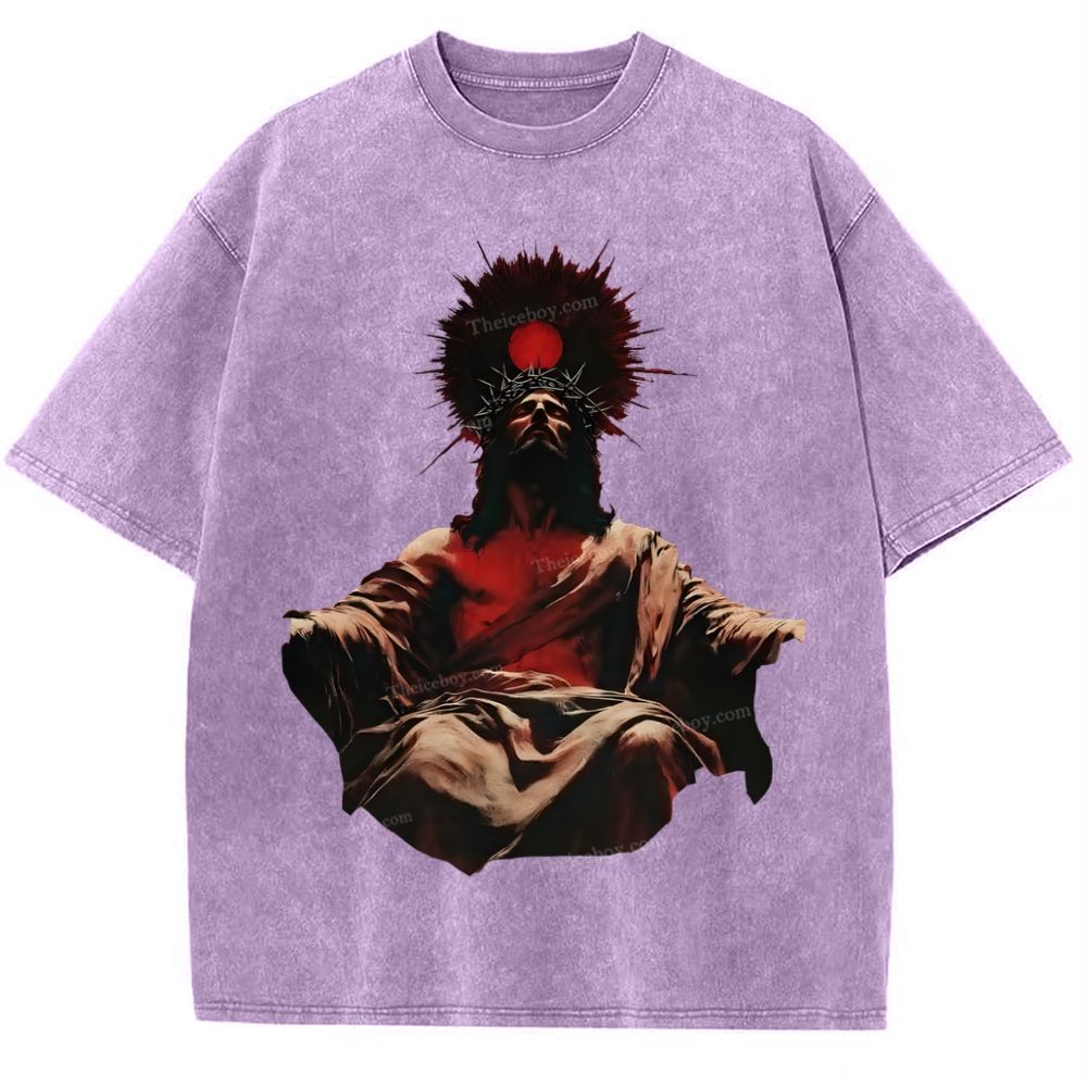 Jesus is King Snowflake Vintage Washed T-Shirt