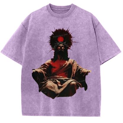 Jesus is King Snowflake Vintage Washed T-Shirt