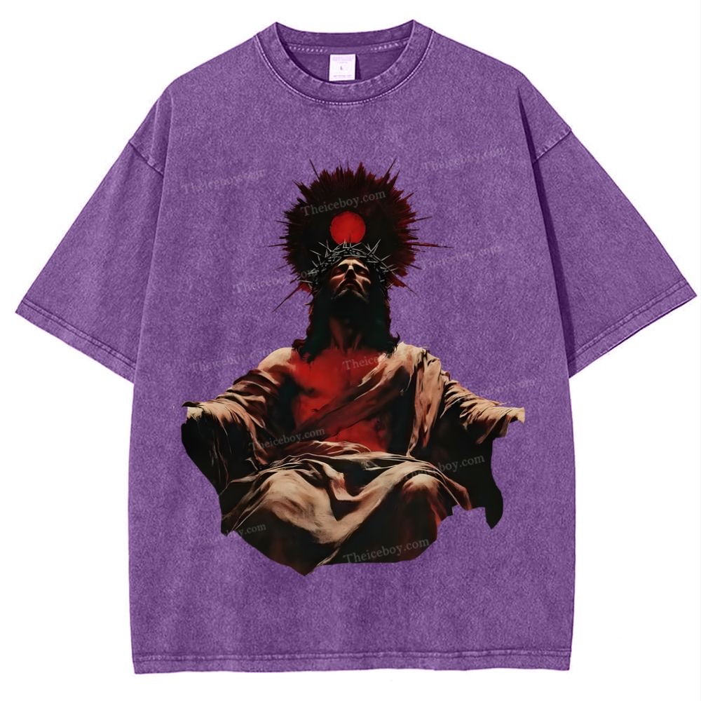 Jesus is King Snowflake Vintage Washed T-Shirt