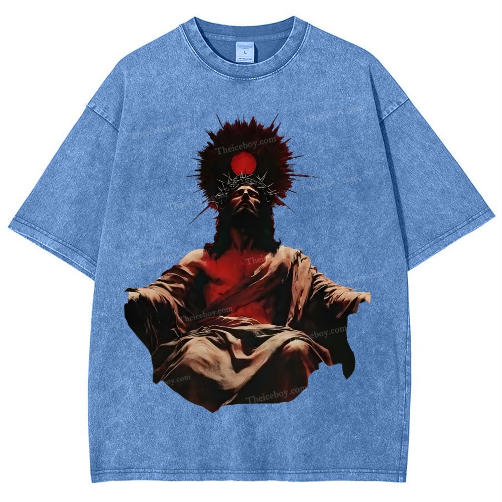 Jesus is King Snowflake Vintage Washed T-Shirt