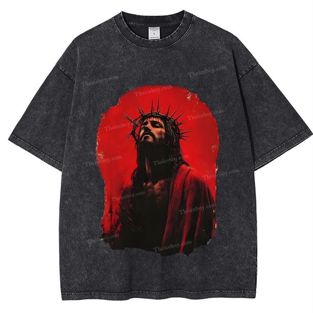 Humility and Submission - Jesus' Example Snowflake Vintage Washed T-Shirt