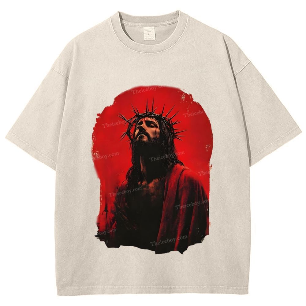 Humility and Submission - Jesus' Example Snowflake Vintage Washed T-Shirt