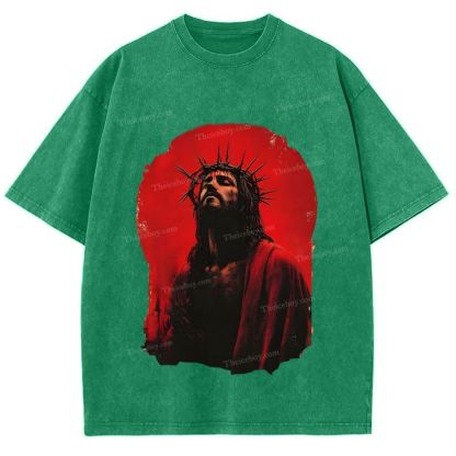 Humility and Submission - Jesus' Example Snowflake Vintage Washed T-Shirt
