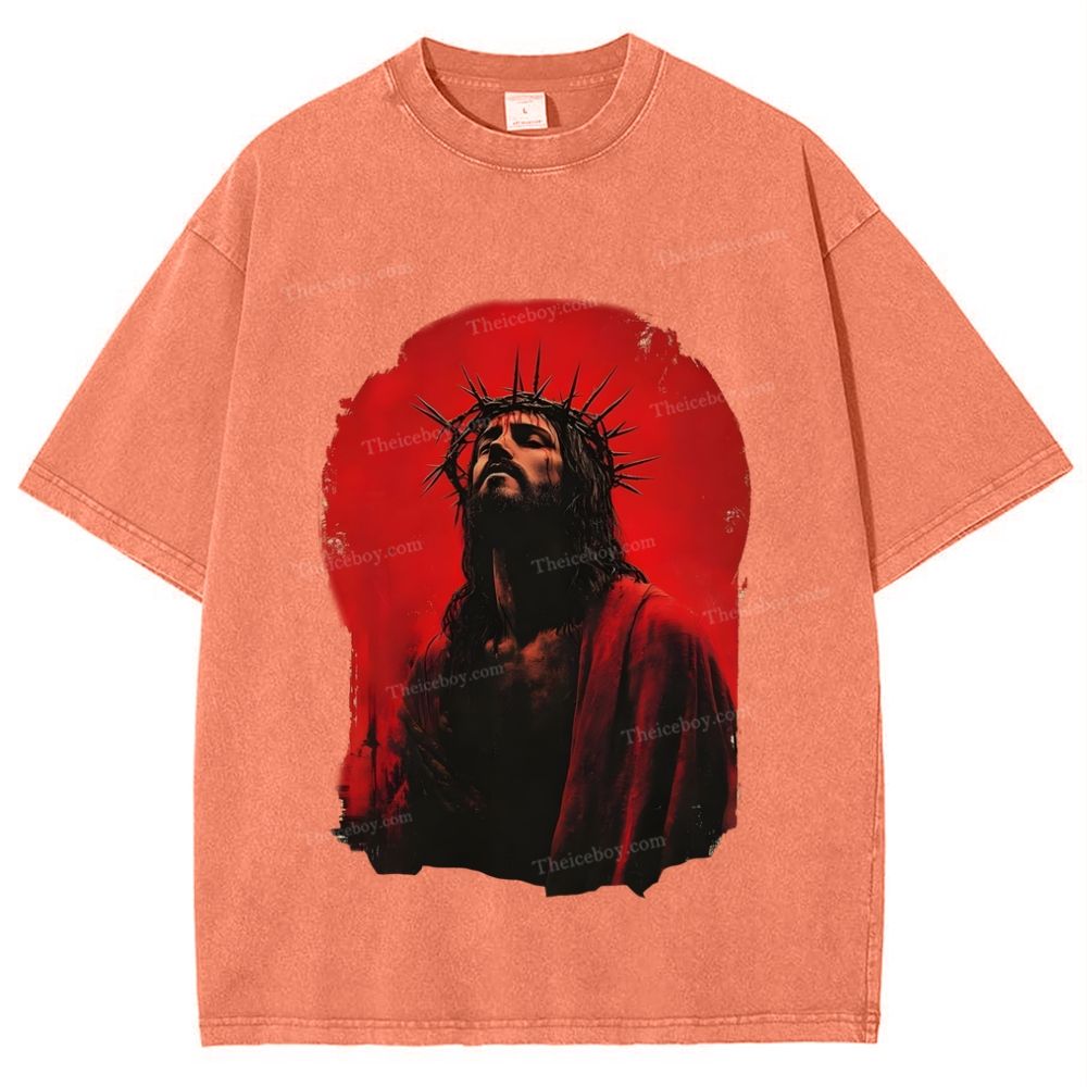 Humility and Submission - Jesus' Example Snowflake Vintage Washed T-Shirt