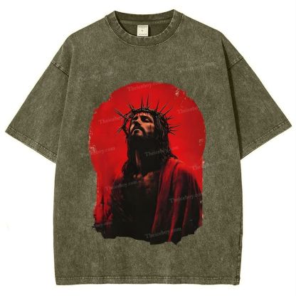 Humility and Submission - Jesus' Example Snowflake Vintage Washed T-Shirt