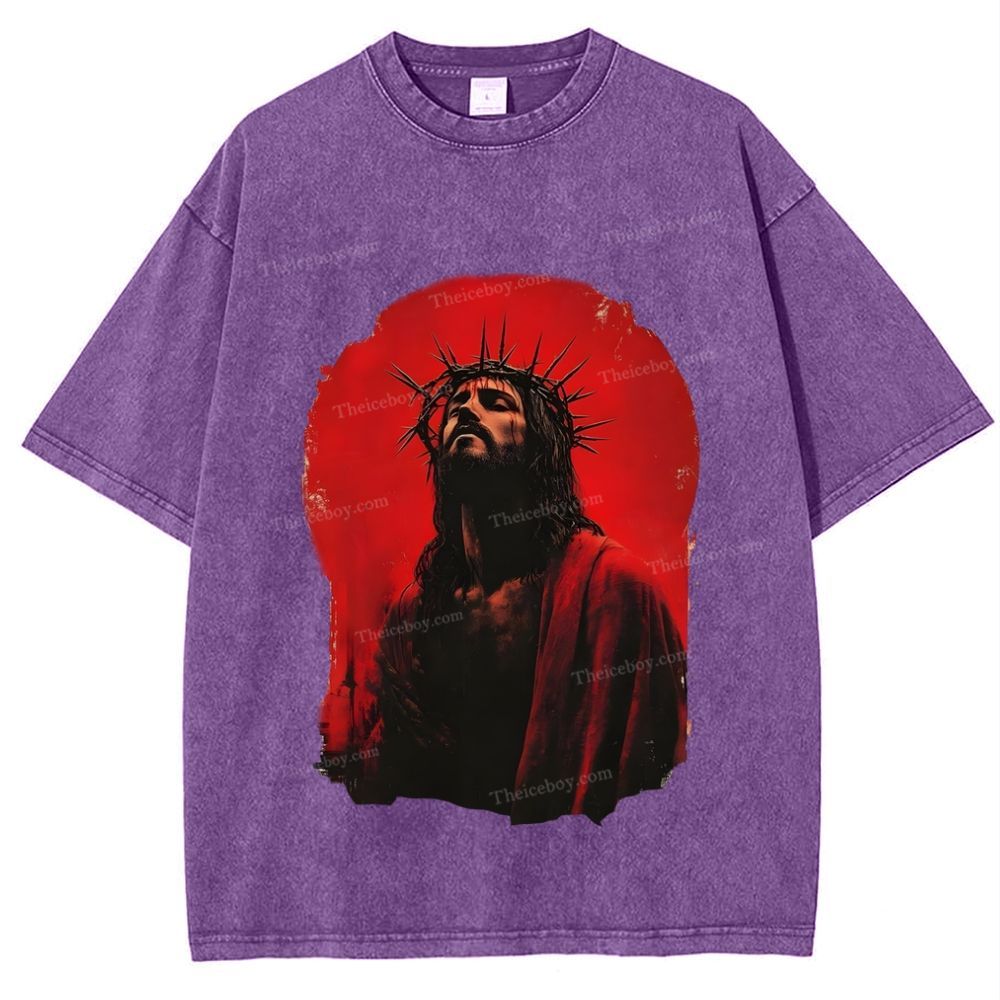 Humility and Submission - Jesus' Example Snowflake Vintage Washed T-Shirt