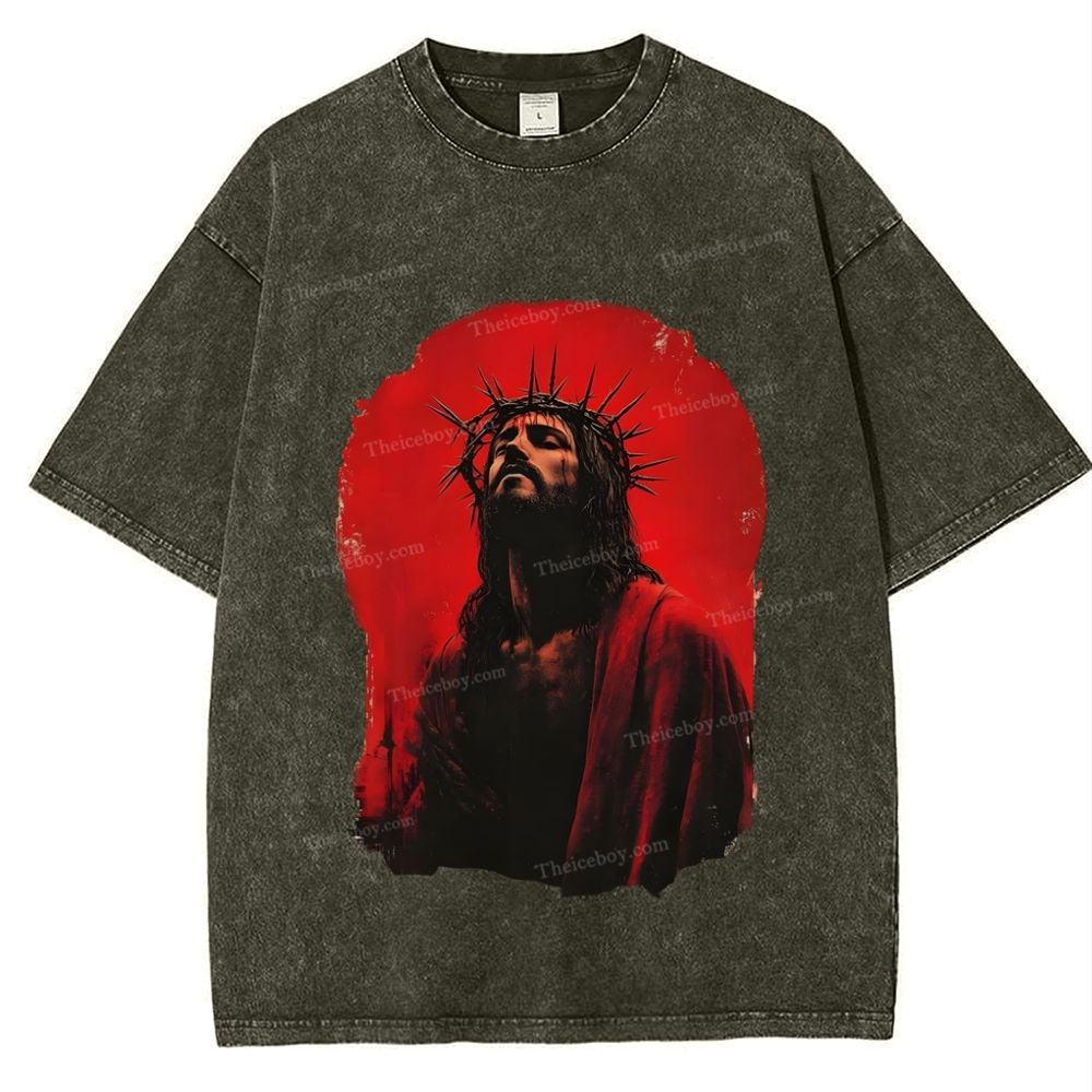 Humility and Submission - Jesus' Example Snowflake Vintage Washed T-Shirt