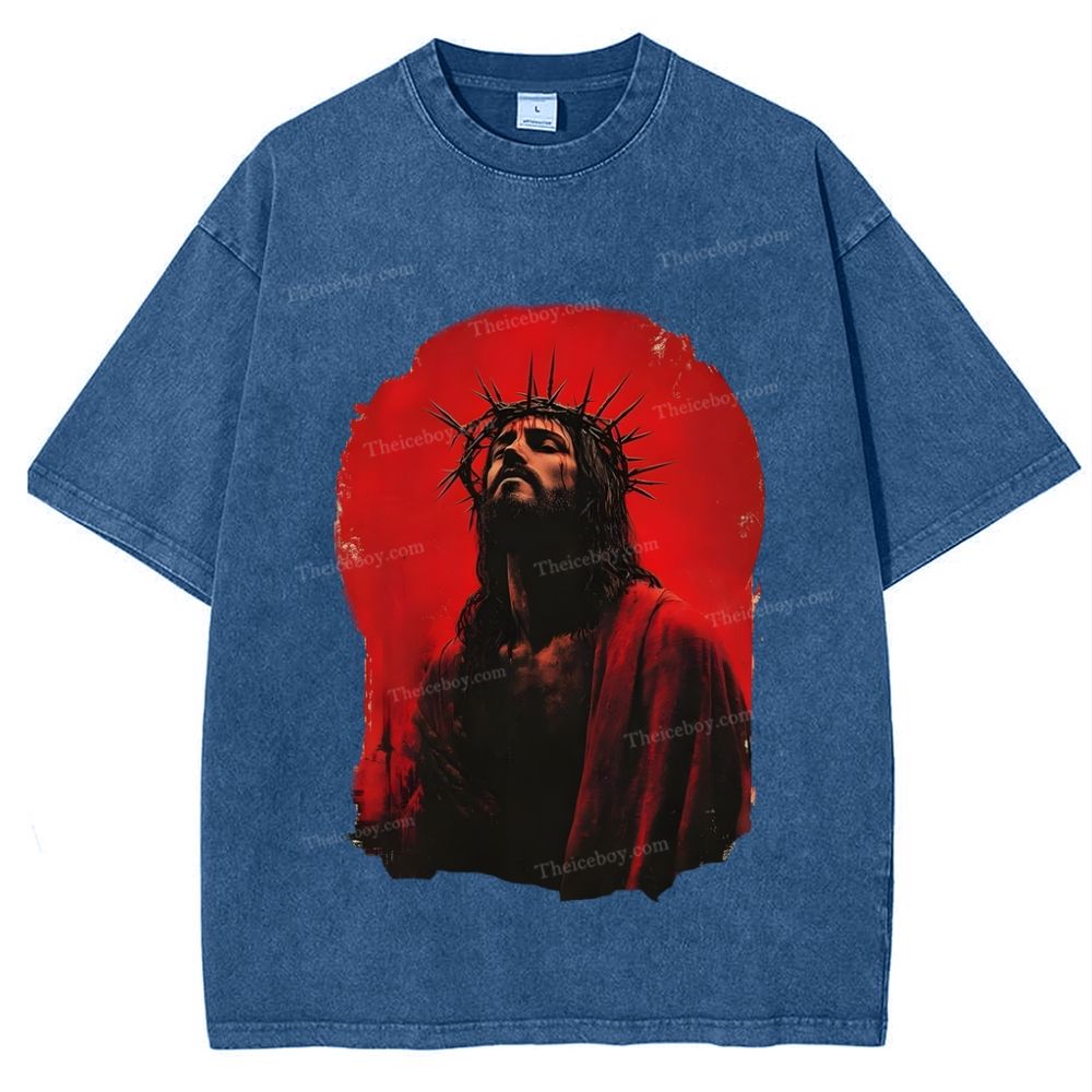 Humility and Submission - Jesus' Example Snowflake Vintage Washed T-Shirt