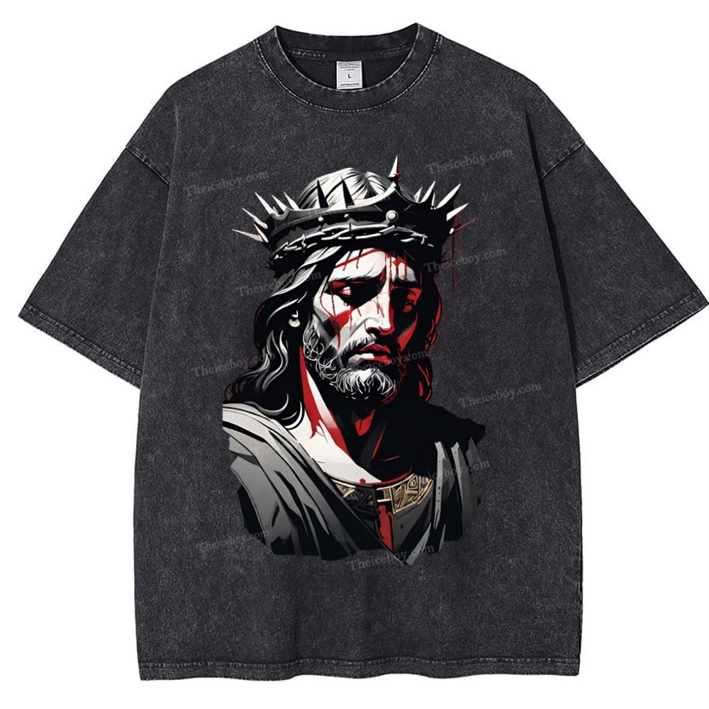 Soul Salvation - The Arms of Jesus Snowflake Vintage Washed T-Shirt