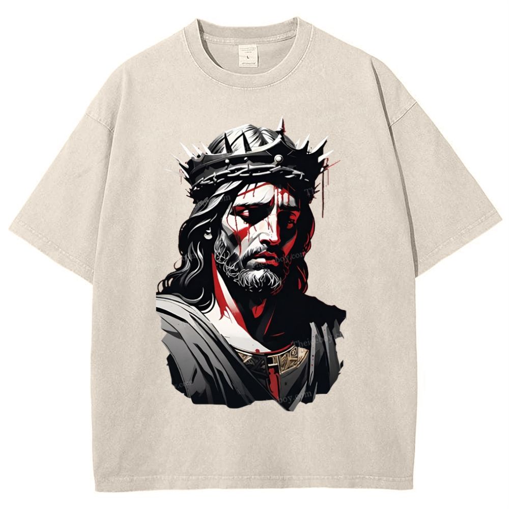 Soul Salvation - The Arms of Jesus Snowflake Vintage Washed T-Shirt