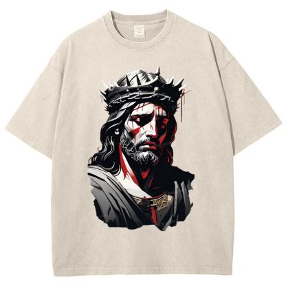 Soul Salvation - The Arms of Jesus Snowflake Vintage Washed T-Shirt