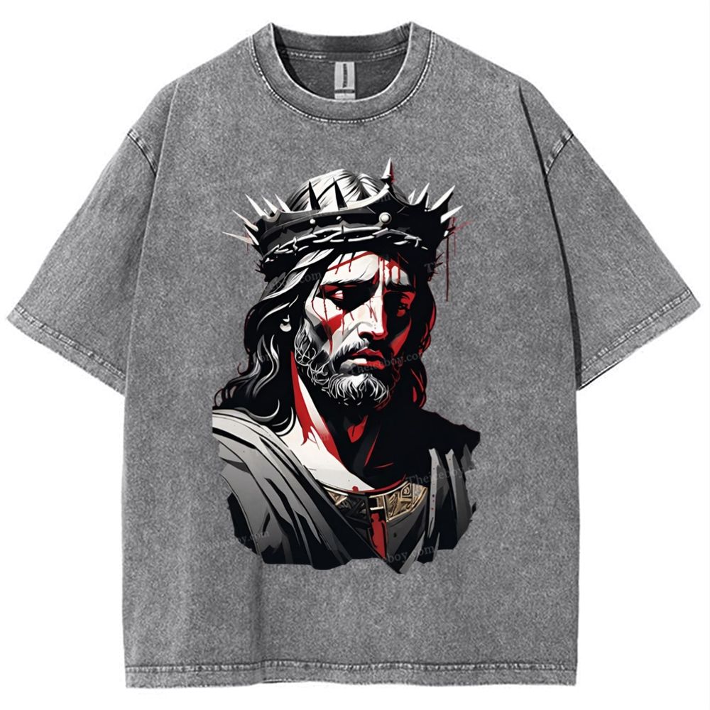 Soul Salvation - The Arms of Jesus Snowflake Vintage Washed T-Shirt