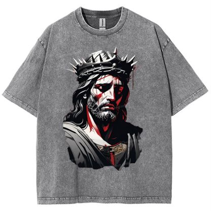 Soul Salvation - The Arms of Jesus Snowflake Vintage Washed T-Shirt