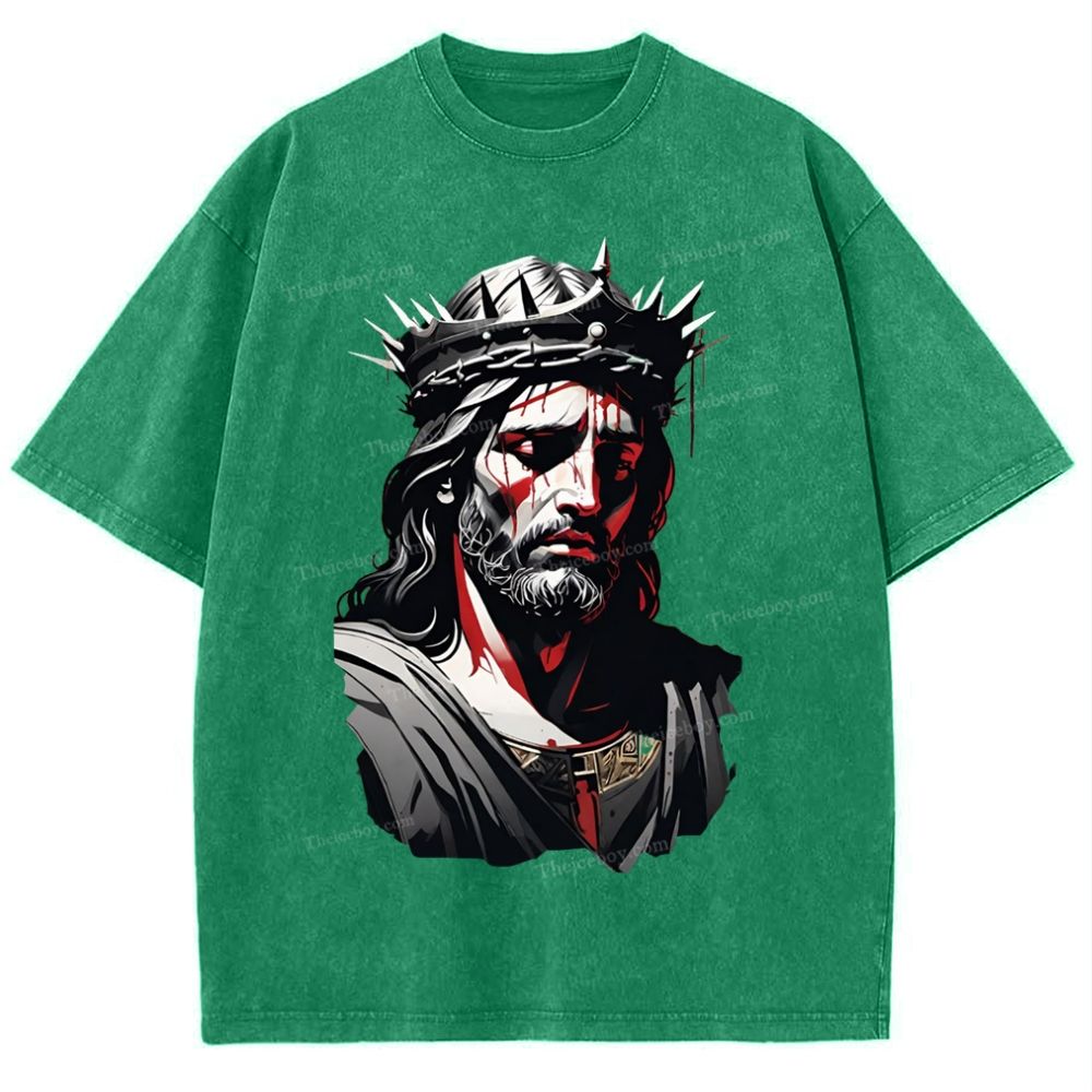 Soul Salvation - The Arms of Jesus Snowflake Vintage Washed T-Shirt