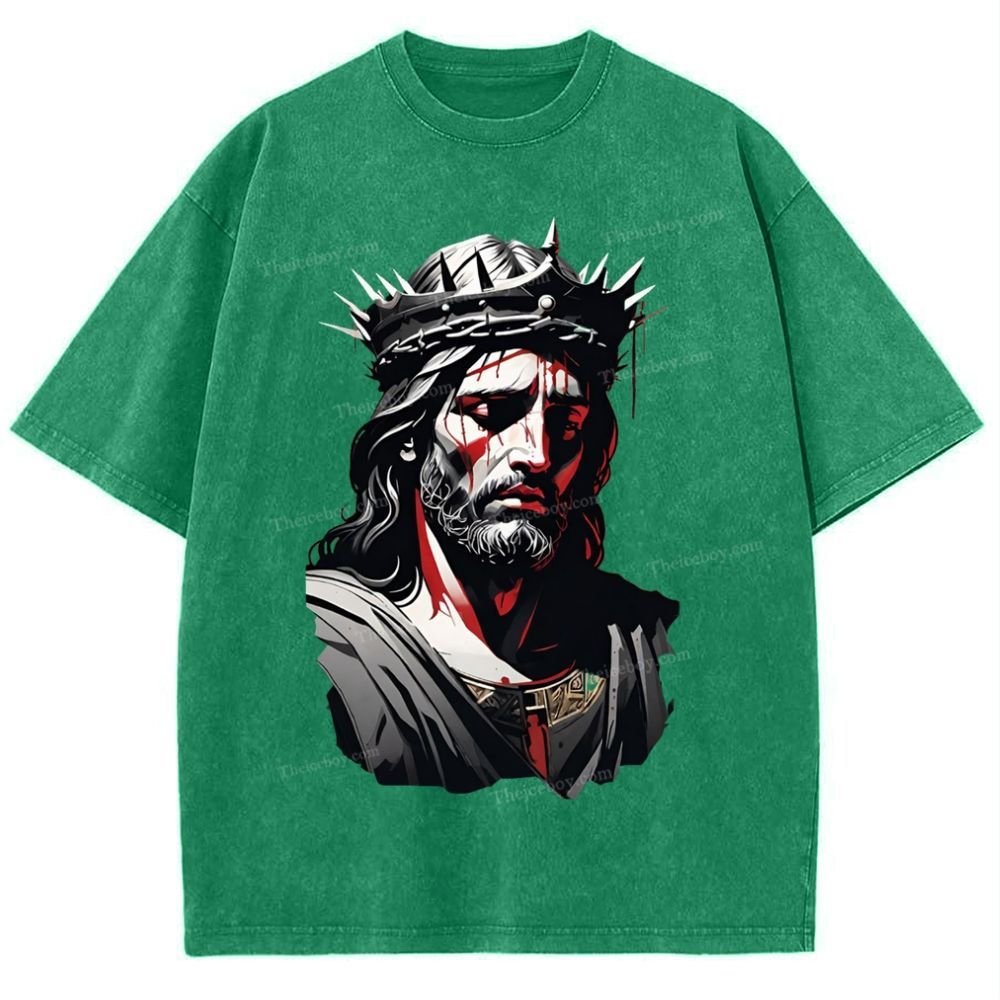 Soul Salvation - The Arms of Jesus Snowflake Vintage Washed T-Shirt