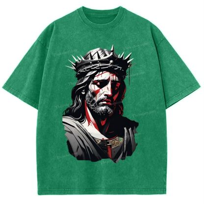 Soul Salvation - The Arms of Jesus Snowflake Vintage Washed T-Shirt