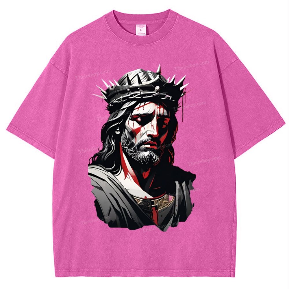Soul Salvation - The Arms of Jesus Snowflake Vintage Washed T-Shirt