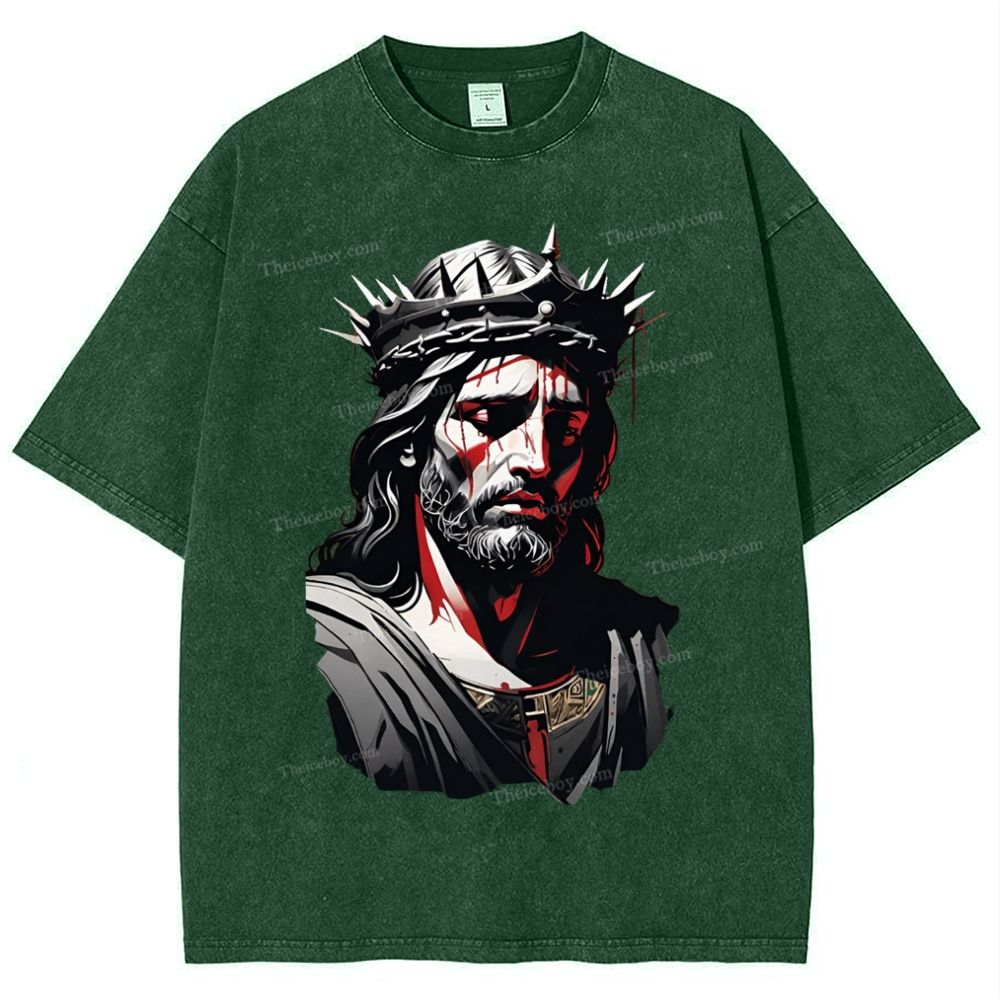 Soul Salvation - The Arms of Jesus Snowflake Vintage Washed T-Shirt