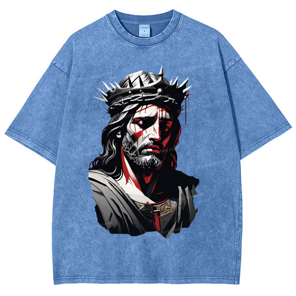 Soul Salvation - The Arms of Jesus Snowflake Vintage Washed T-Shirt