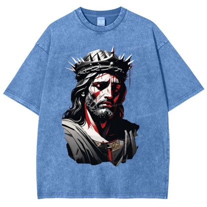 Soul Salvation - The Arms of Jesus Snowflake Vintage Washed T-Shirt