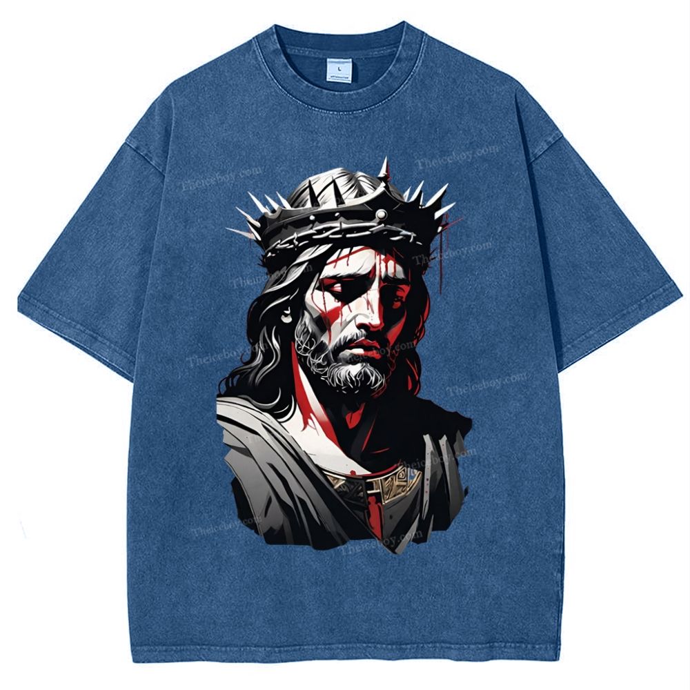 Soul Salvation - The Arms of Jesus Snowflake Vintage Washed T-Shirt