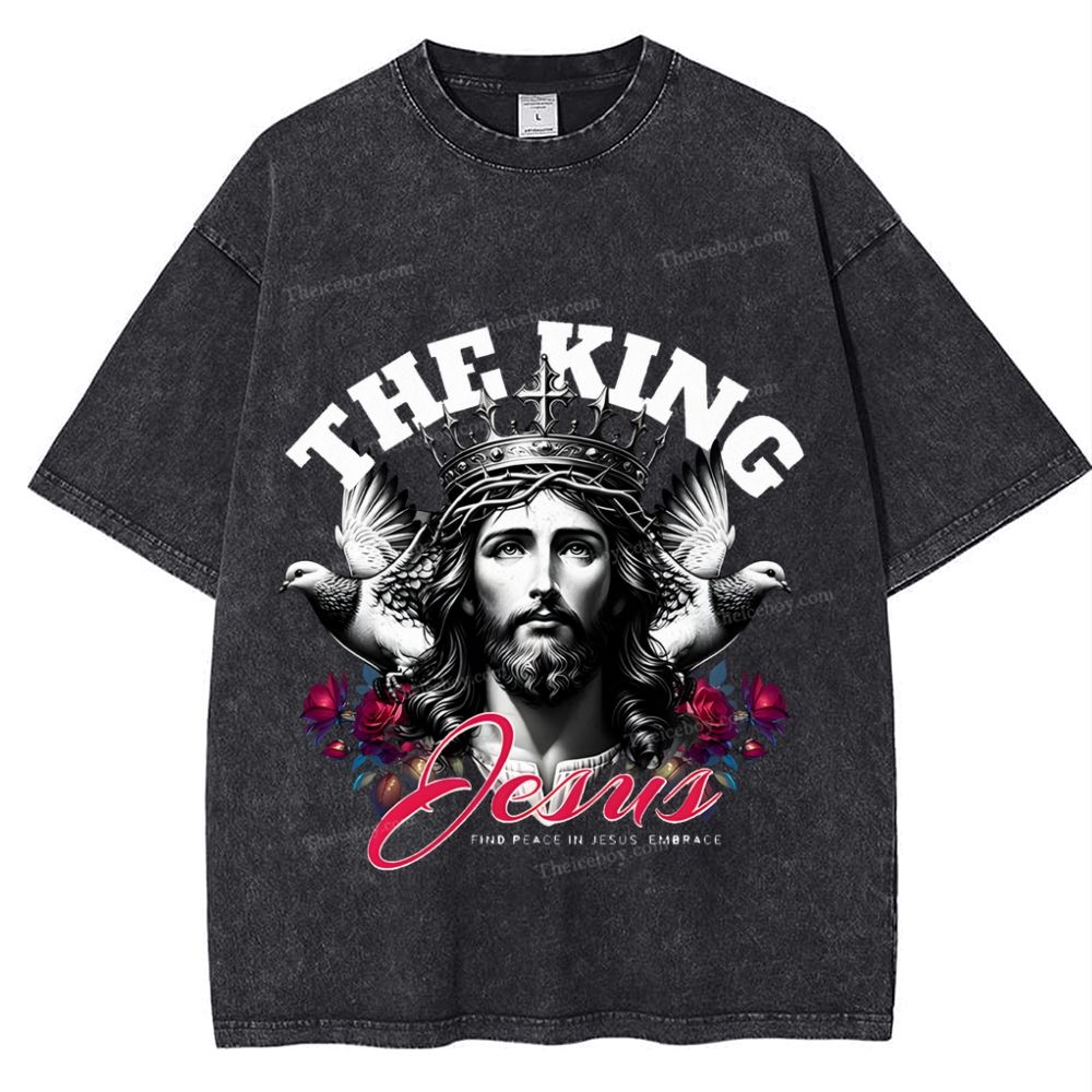 The King Jesus Snowflake Vintage Washed T-Shirt