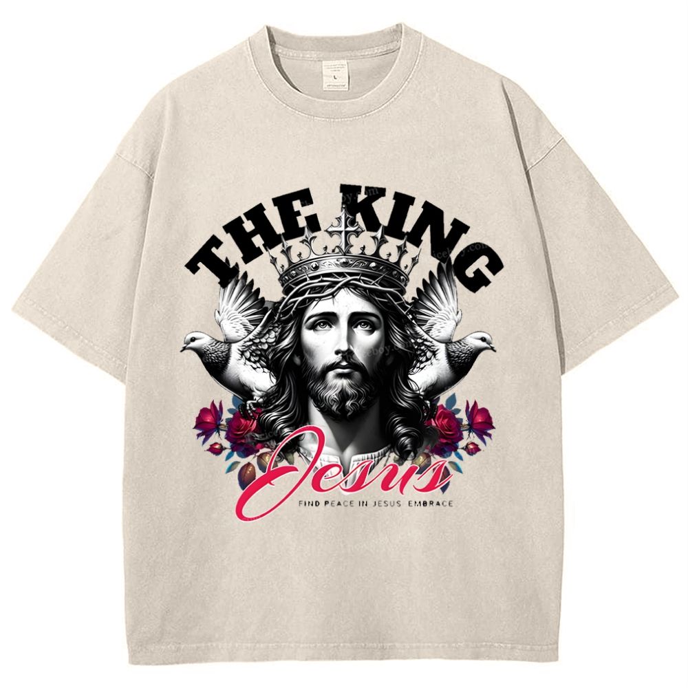 The King Jesus Snowflake Vintage Washed T-Shirt
