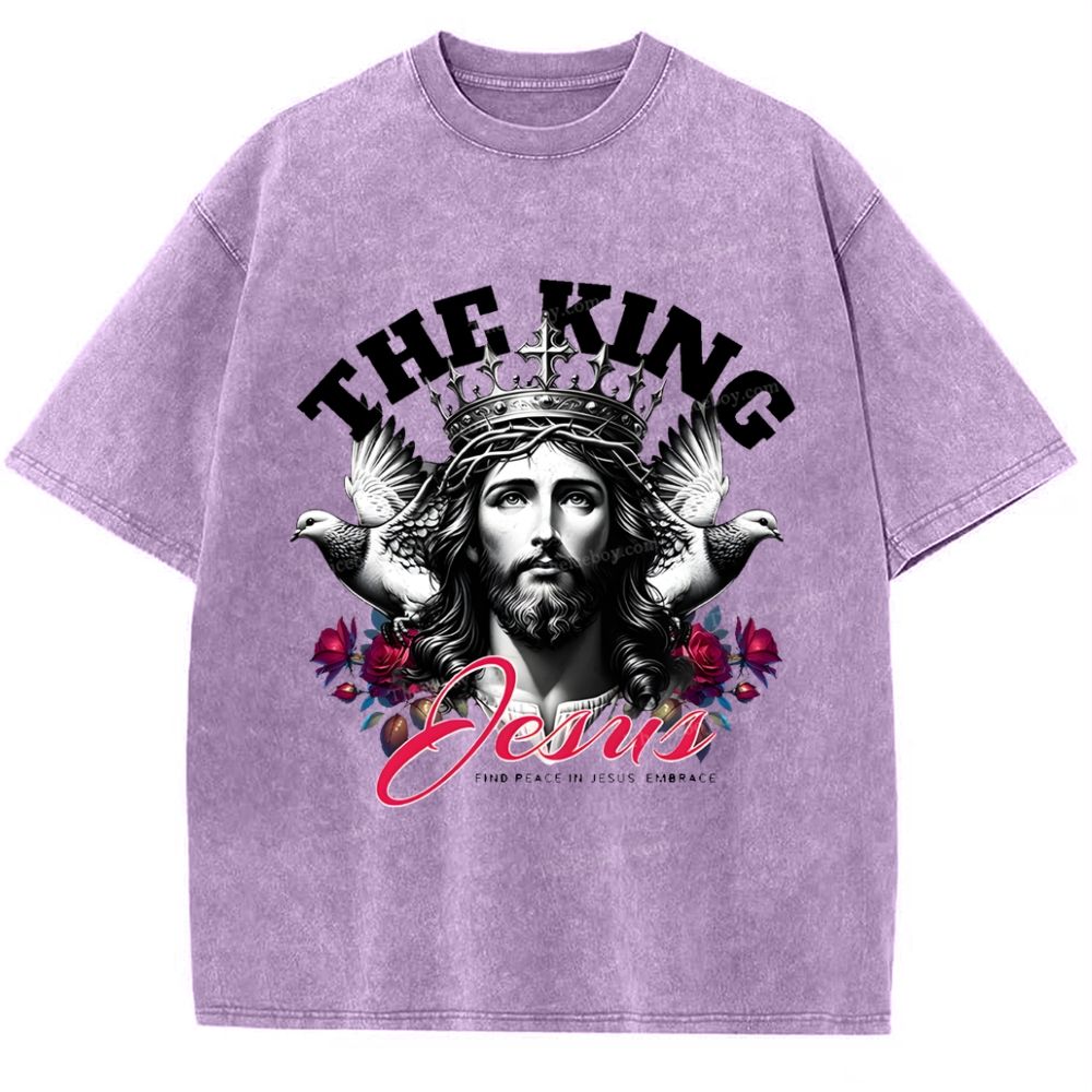 The King Jesus Snowflake Vintage Washed T-Shirt