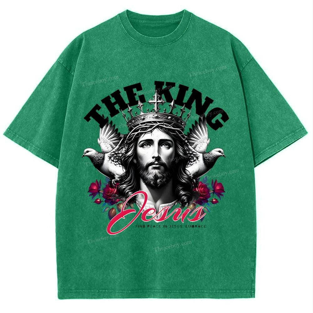 The King Jesus Snowflake Vintage Washed T-Shirt