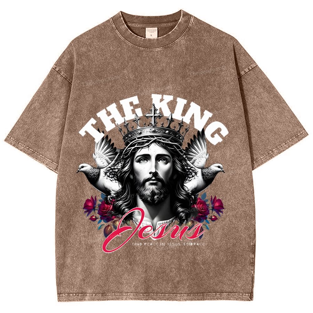 The King Jesus Snowflake Vintage Washed T-Shirt
