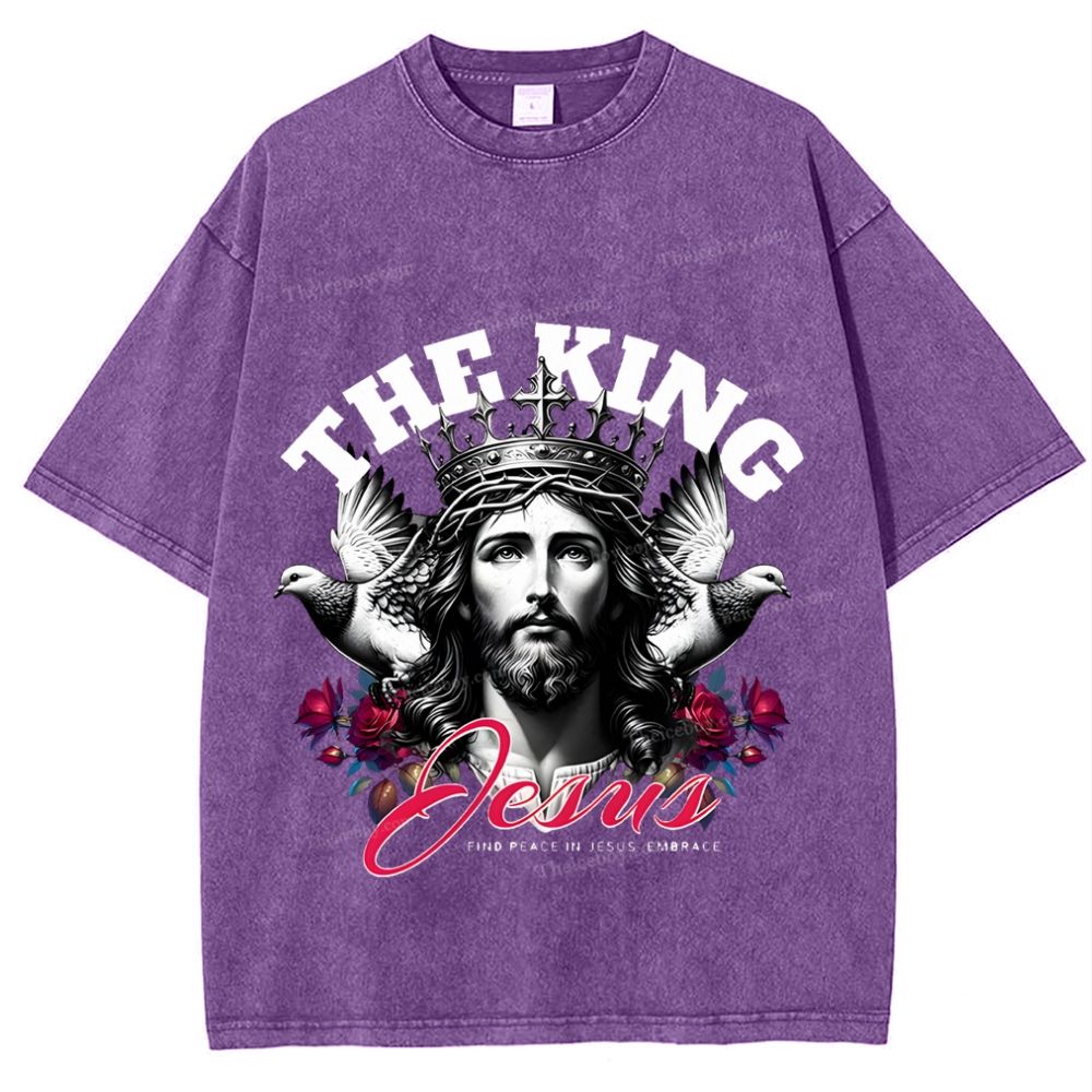 The King Jesus Snowflake Vintage Washed T-Shirt