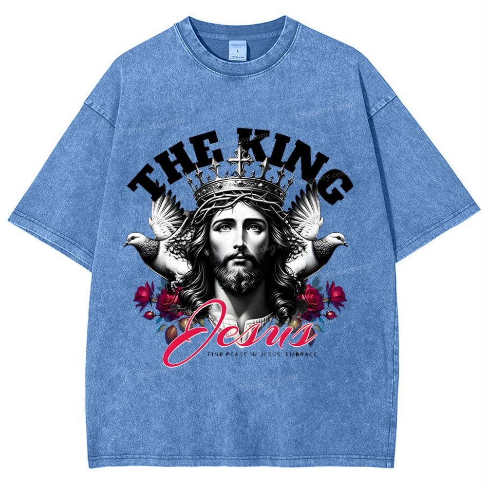 The King Jesus Snowflake Vintage Washed T-Shirt