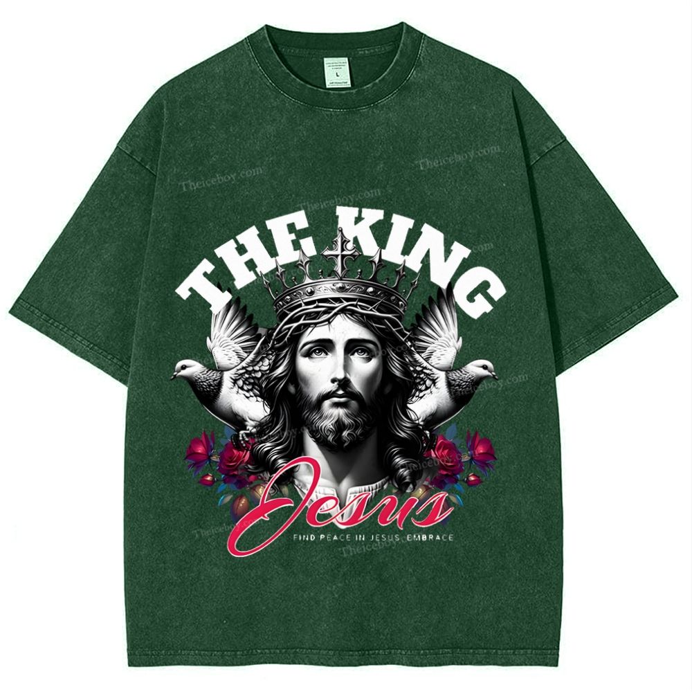 The King Jesus Snowflake Vintage Washed T-Shirt