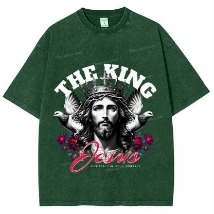 The King Jesus Snowflake Vintage Washed T-Shirt